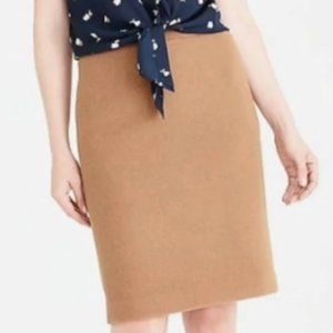 Camel J. Crew Mercantile Pencil Skirt Size 6